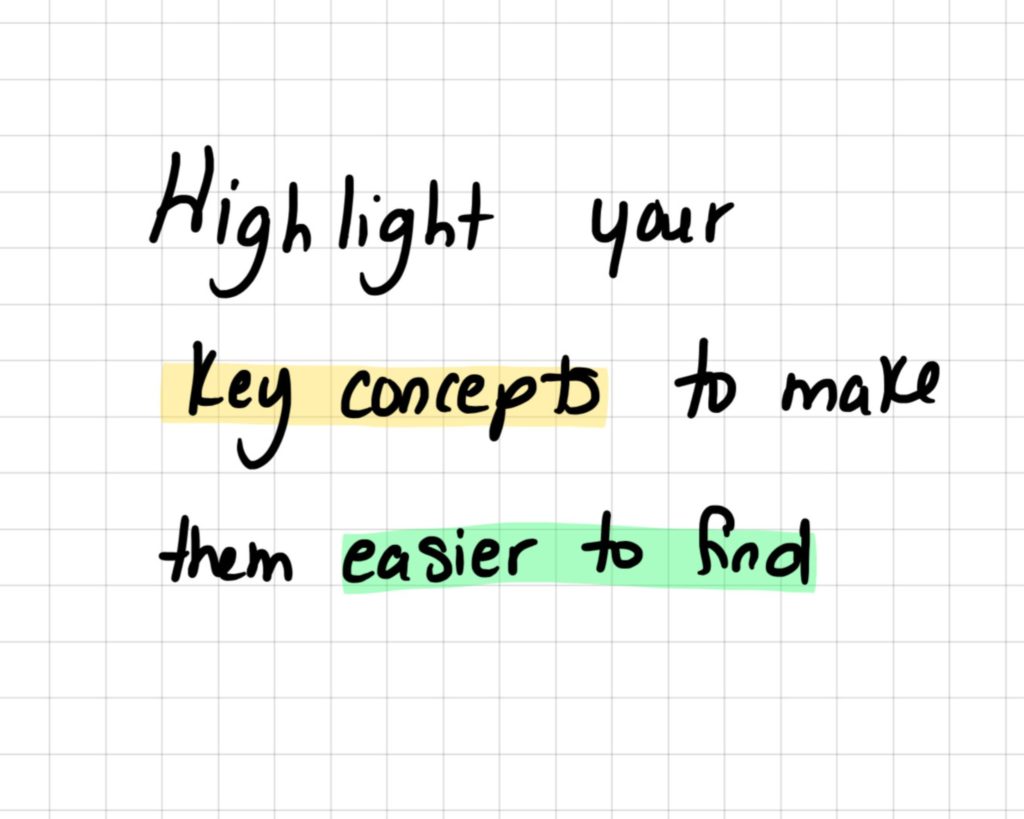 Highlight key concepts